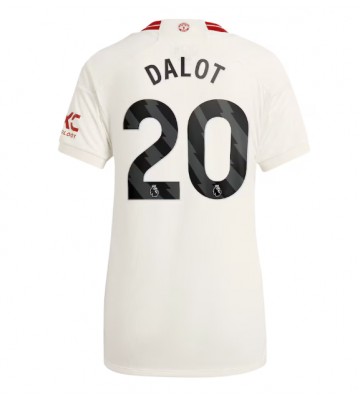 Manchester United Diogo Dalot #20 Tredje Tröja Kvinnor 2023-24 Kortärmad